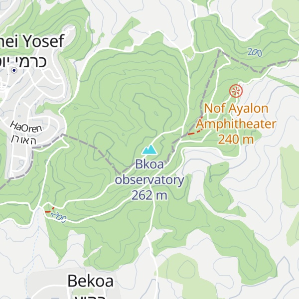 Map of Bkoa observatory