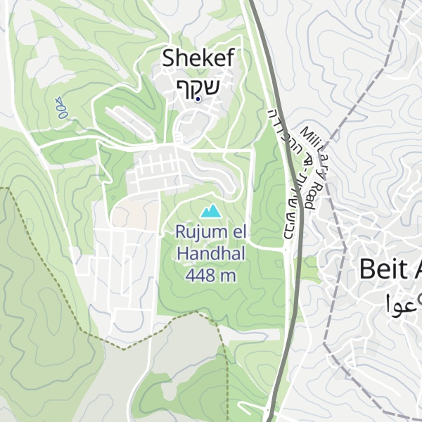 Map of Rujum el Handhal