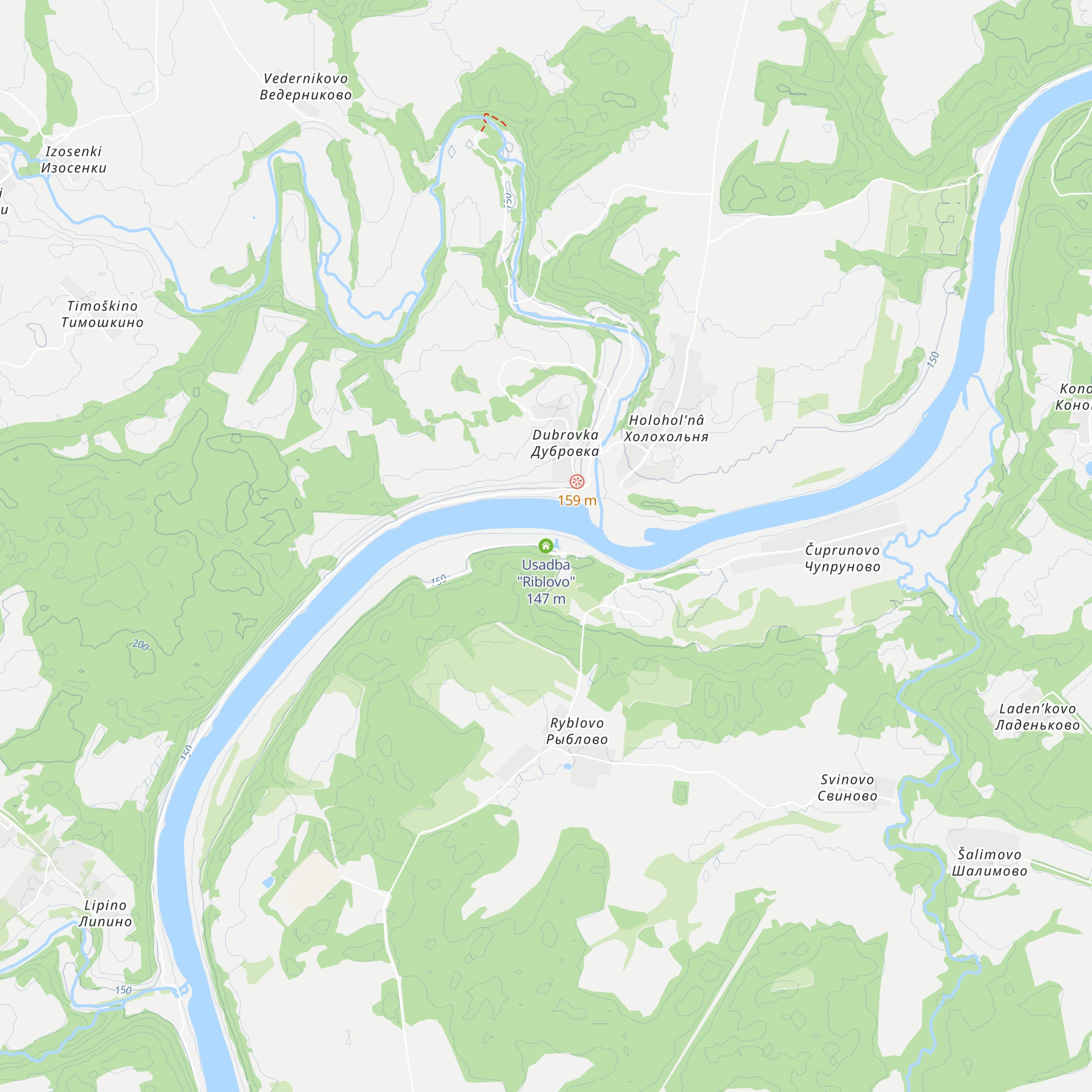 Usadba "Riblovo" map