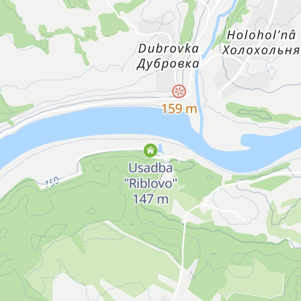 Map of Usadba "Riblovo"