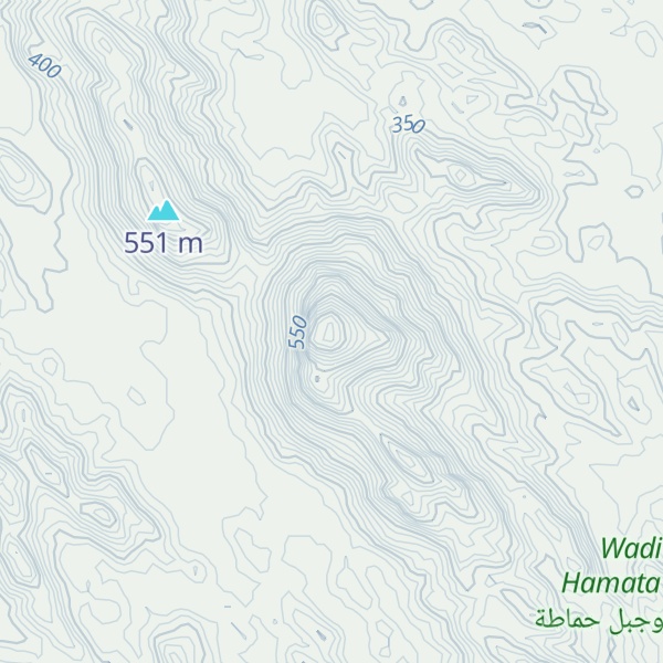 Map of Jabal Umm al ‘Abas