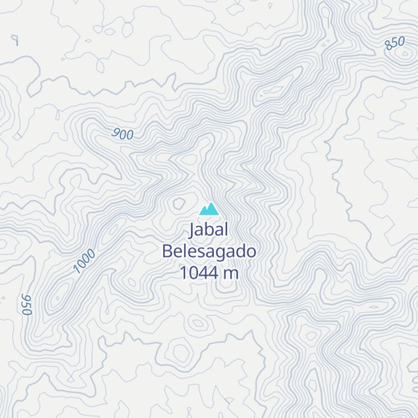 Map of Jabal Belesagado