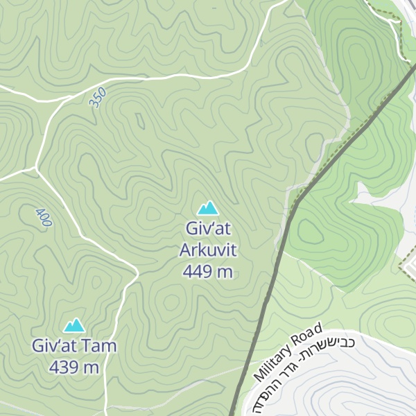 Map of Giv‘at Arkuvit