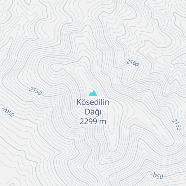 Map of Kösedilin Dağı