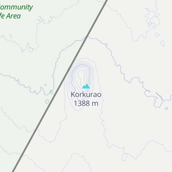 Map of Korkurao