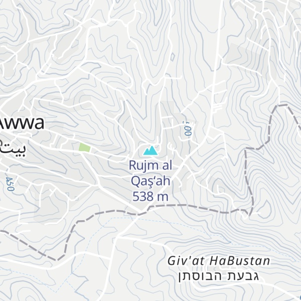 Map of Rujm al Qaş‘ah