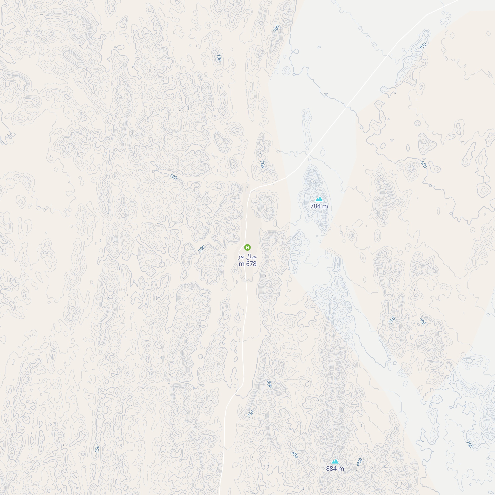 جبال نمر map
