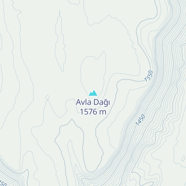 Map of Avla Dağı