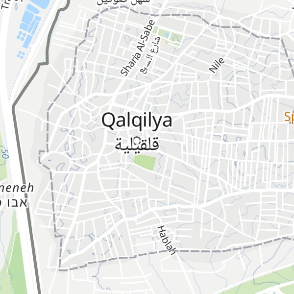 Map of The cemetery of Qalqiliya