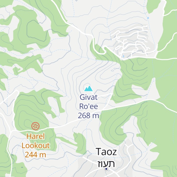 Map of Givat Ro'ee