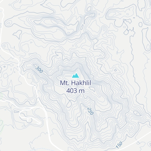 Map of Mt. Hakhlil