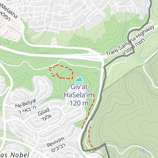 Map of Giv‘at HaSela‘im
