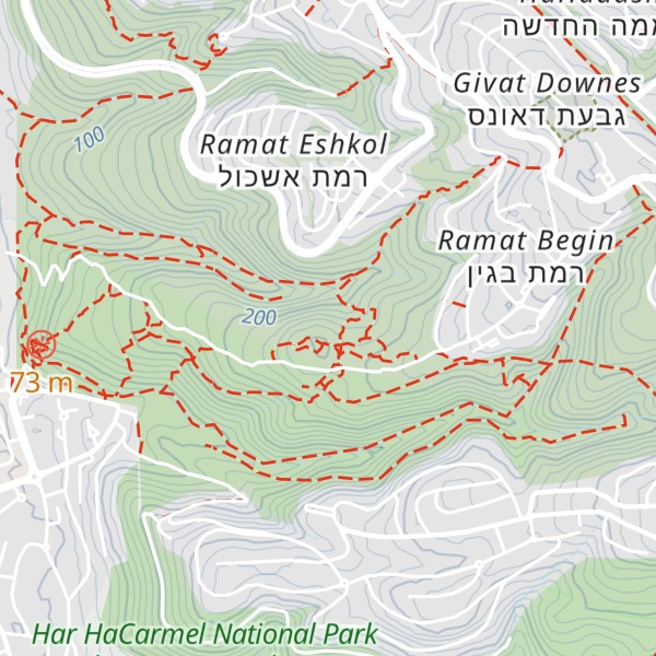 Map of Givat HaIzim