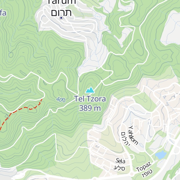 Map of Tel Tzora