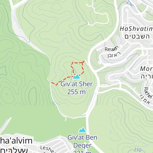 Map of Giv'at Sher