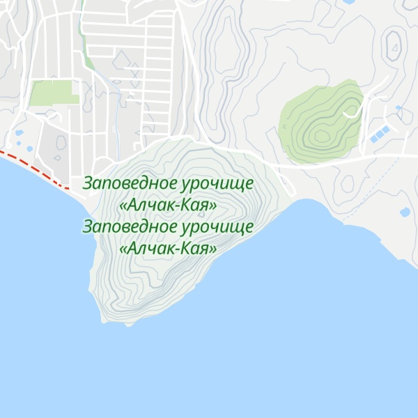 Map of Alchak-kaya