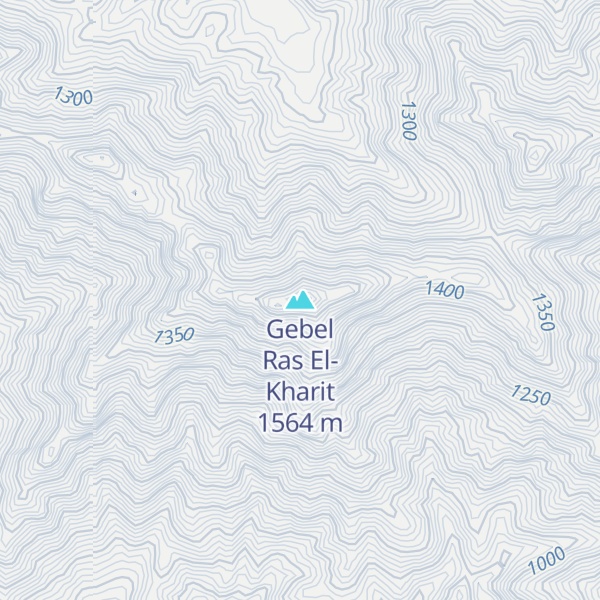 Map of Gebel Ras El-Kharit