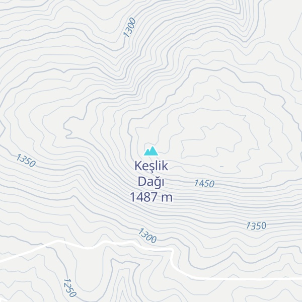 Map of Keşlik Dağı