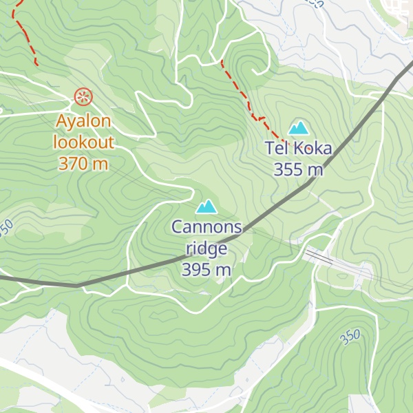 Map of Cannons ridge