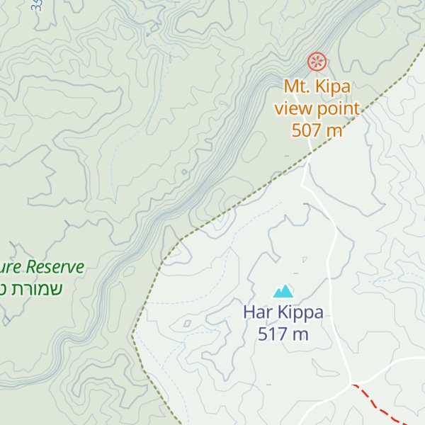 Map of Mt. Kippa