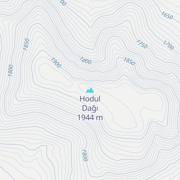 Map of Hodul Dağı