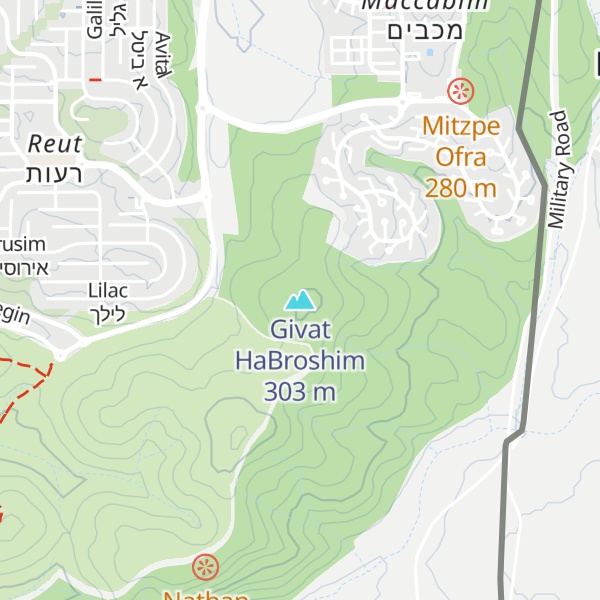 Map of Givat HaBroshim
