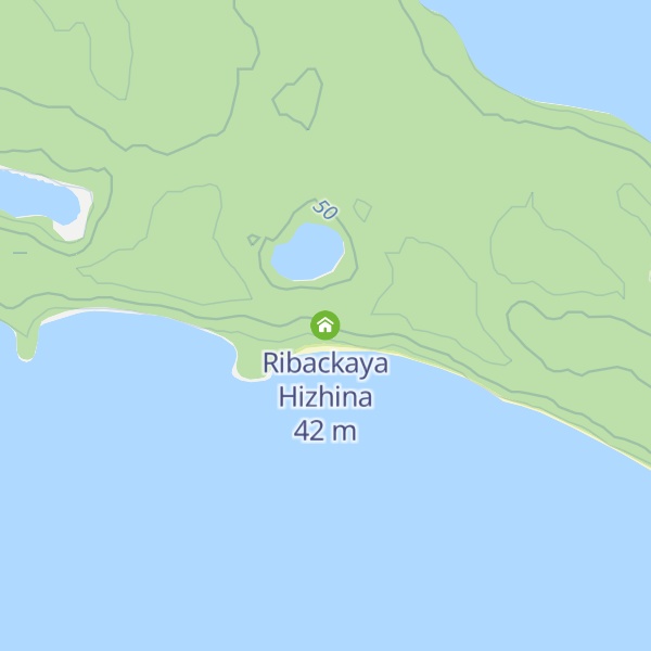 Map of Ribackaya Hizhina