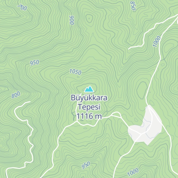Map of Büyükkara Tepesi
