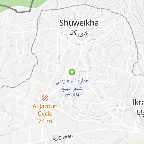 Map of عماره السفاريني شقق للبيع
