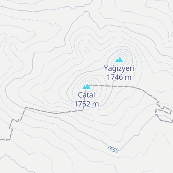 Map of Çatal