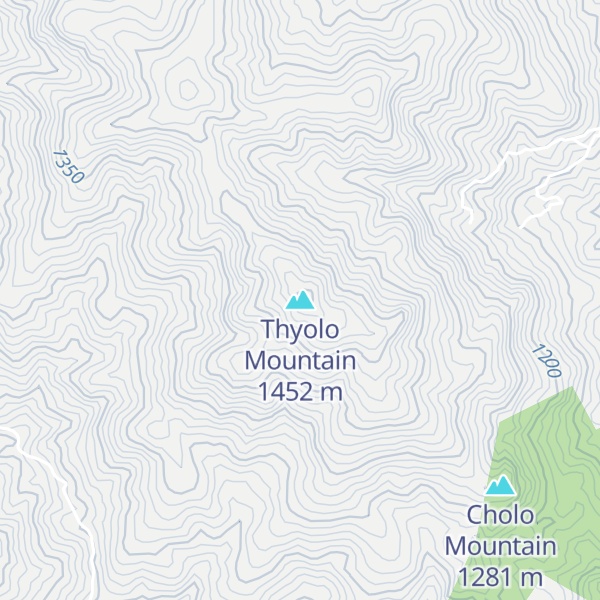 Map of Thyolo Mountain
