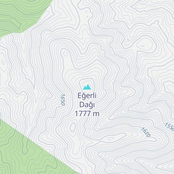 Map of Eğerli Dağı