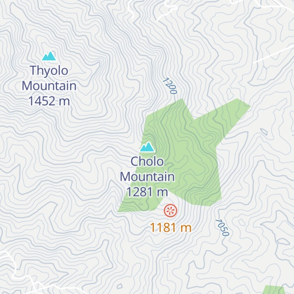 Map of Cholo Mountain