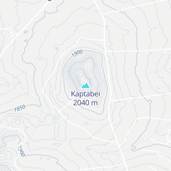 Map of Kaptabei