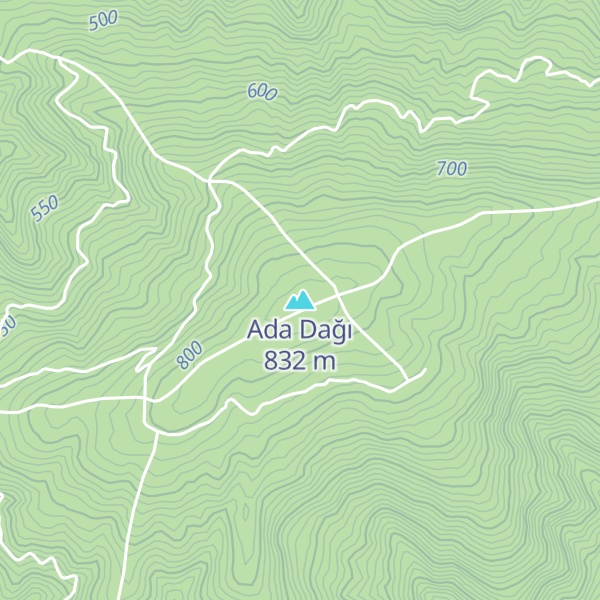 Map of Ada Dağı