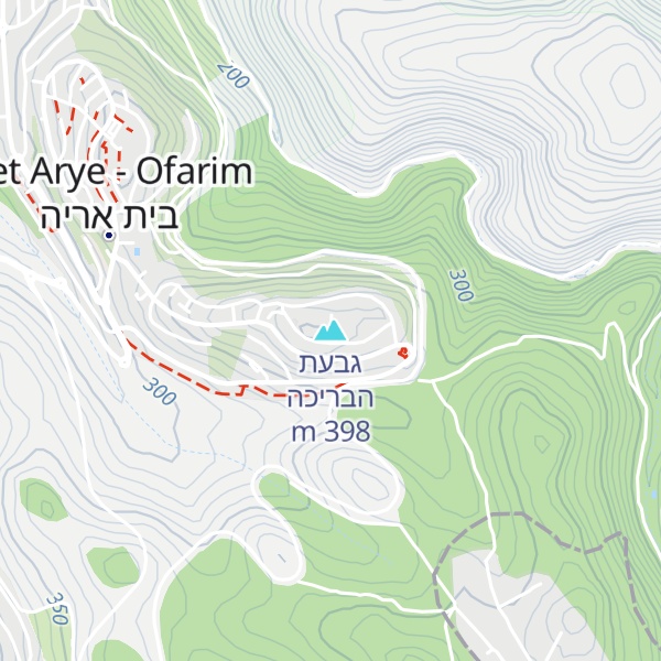 Map of גבעת הבריכה