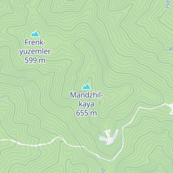 Map of Mandzhil-kaya