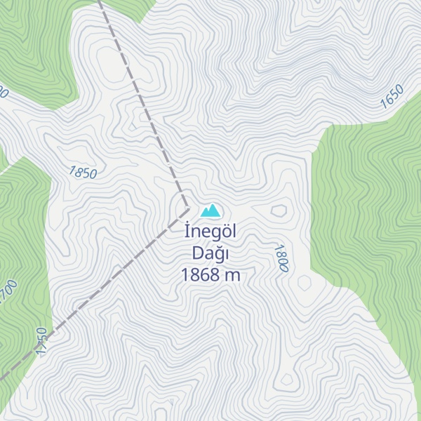 Map of İnegöl Dağı