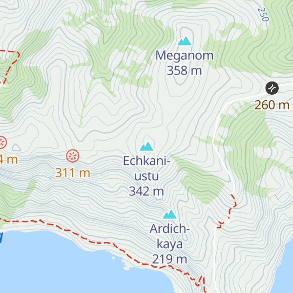 Map of Echkani-ustu