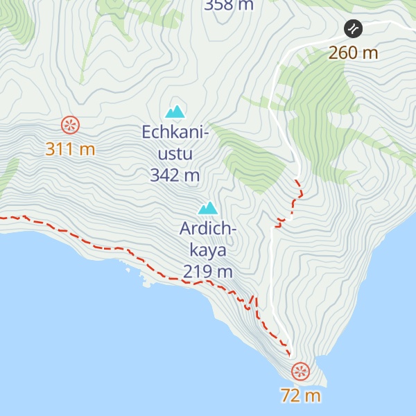 Map of Ardich-kaya