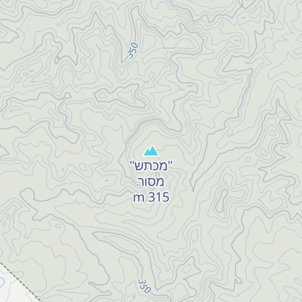 Map of "מכתש" מסור