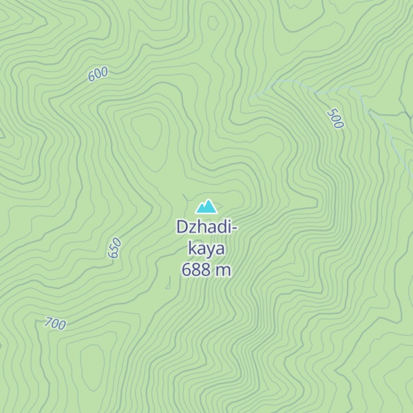 Map of Dzhadi-kaya