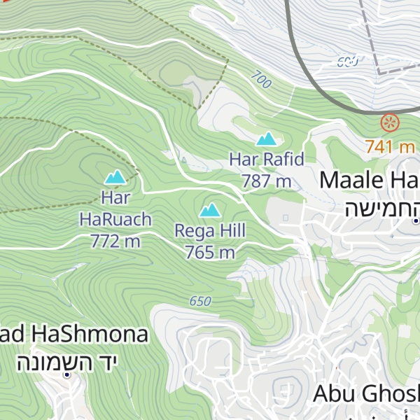 Map of Rega Hill