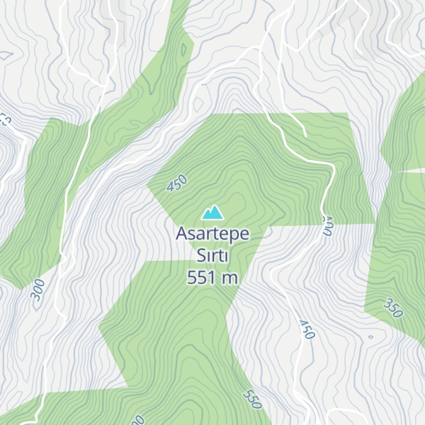Map of Asartepe Sırtı
