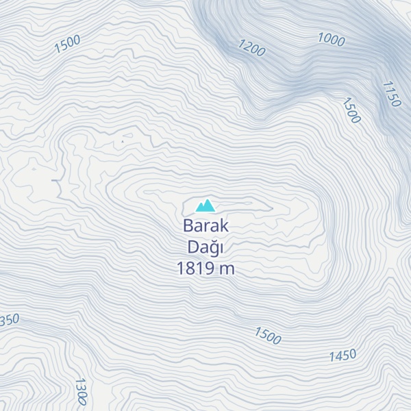 Map of Barak Dağı