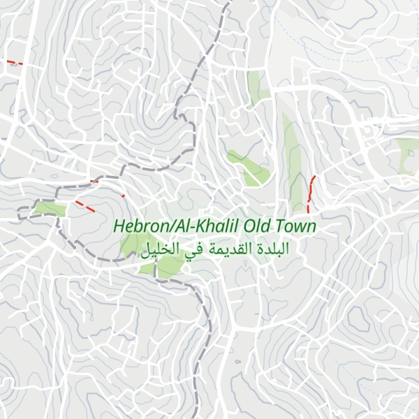 Map of Hebron Rehabilitation Committee