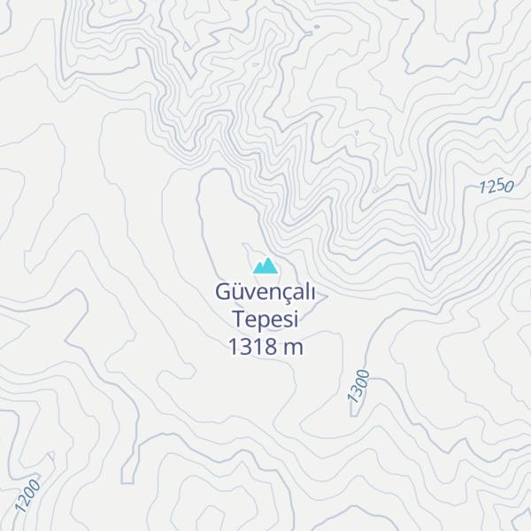 Map of Güvençalı Tepesi