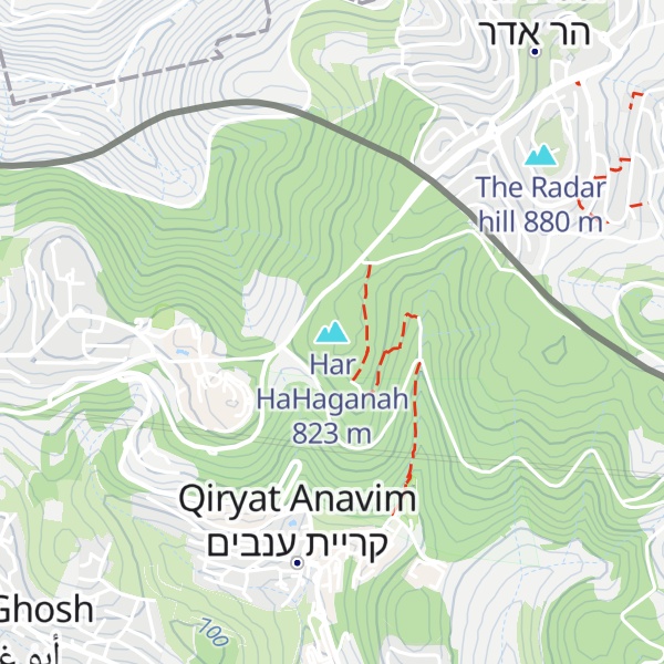 Map of Har HaHaganah