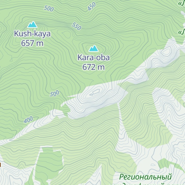Map of Delyamet-kaya
