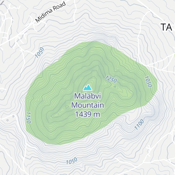 Map of Malabvi Mountain